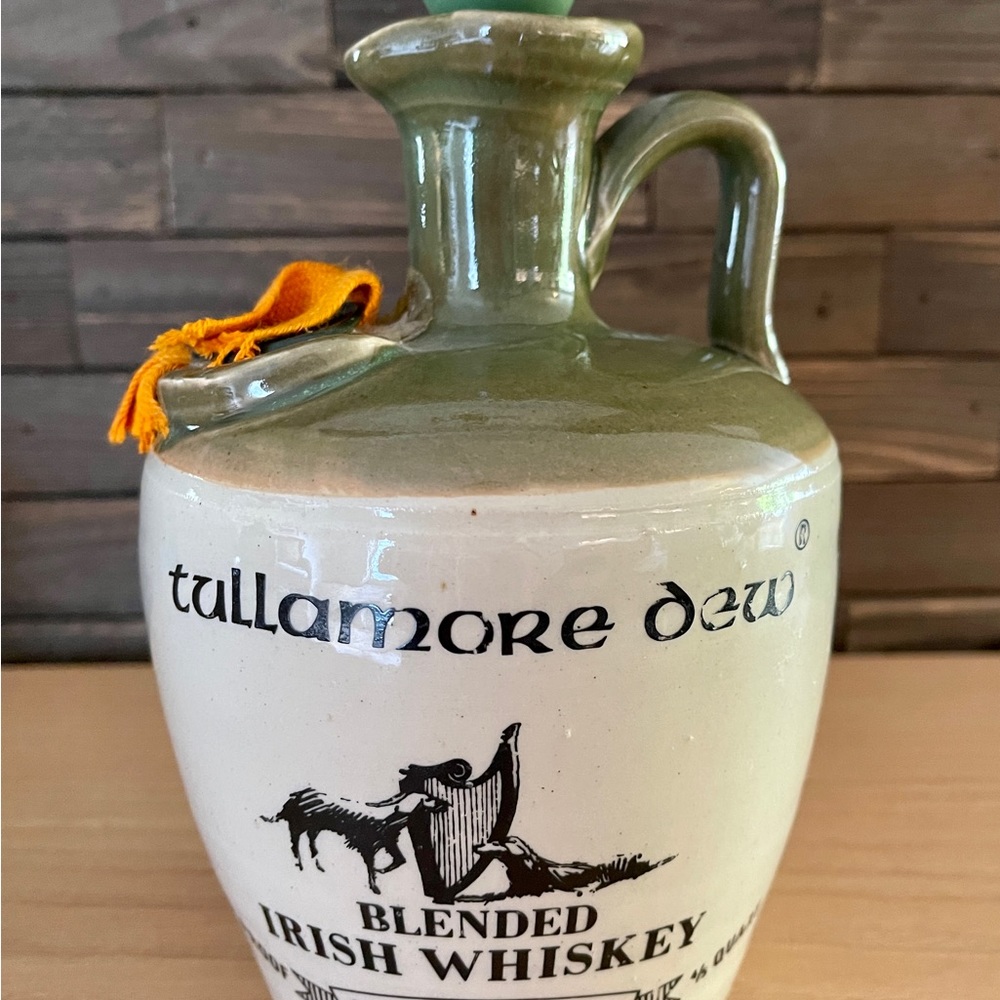 Tullamore dew blended Irish whiskey jug, empty